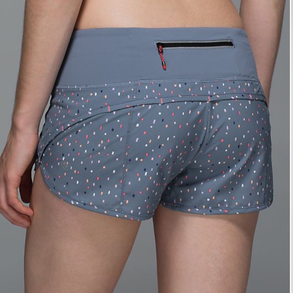 Lululemon Speed Shorts Gray Confetti 8